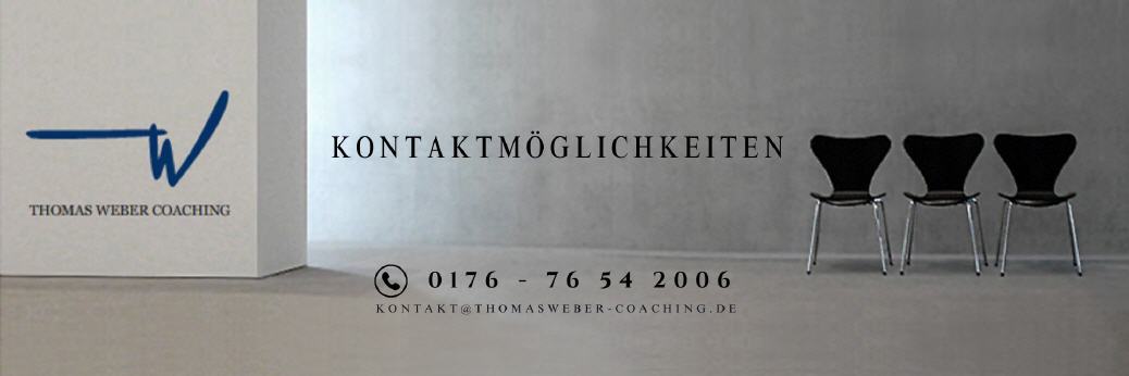 Die Kontaktm&ouml;glichkeiten zu Thomas Weber Coaching Frankfurt Wiesbaden Mainz